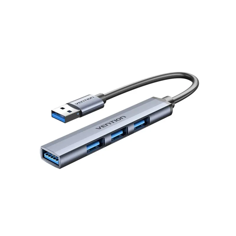 Концентратор Vention USB 3.0 to 1xUSB 3.0 + 3xUSB 2.0 0.15m gray (CKOHB)