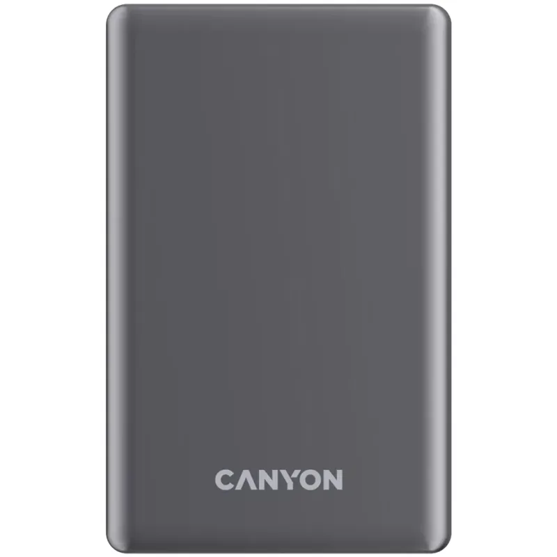 Батарея універсальна Canyon 5000mAh OnPower 505 slim Magsafe PD/20W Dark Grey (CNS-CPB505DG)