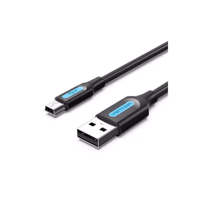 Дата кабель USB 2.0 AM to Mini 5P 2.0m black Vention (COMBH)