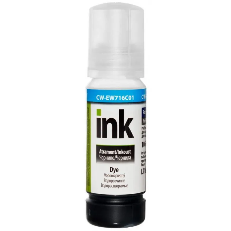 Чернила ColorWay Epson L7160/7180 70мл Cyan (CW-EW716C01)