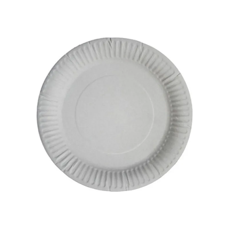 Тарілки одноразові Romus Картонні Білі D190 мм 100 шт. (Д19)