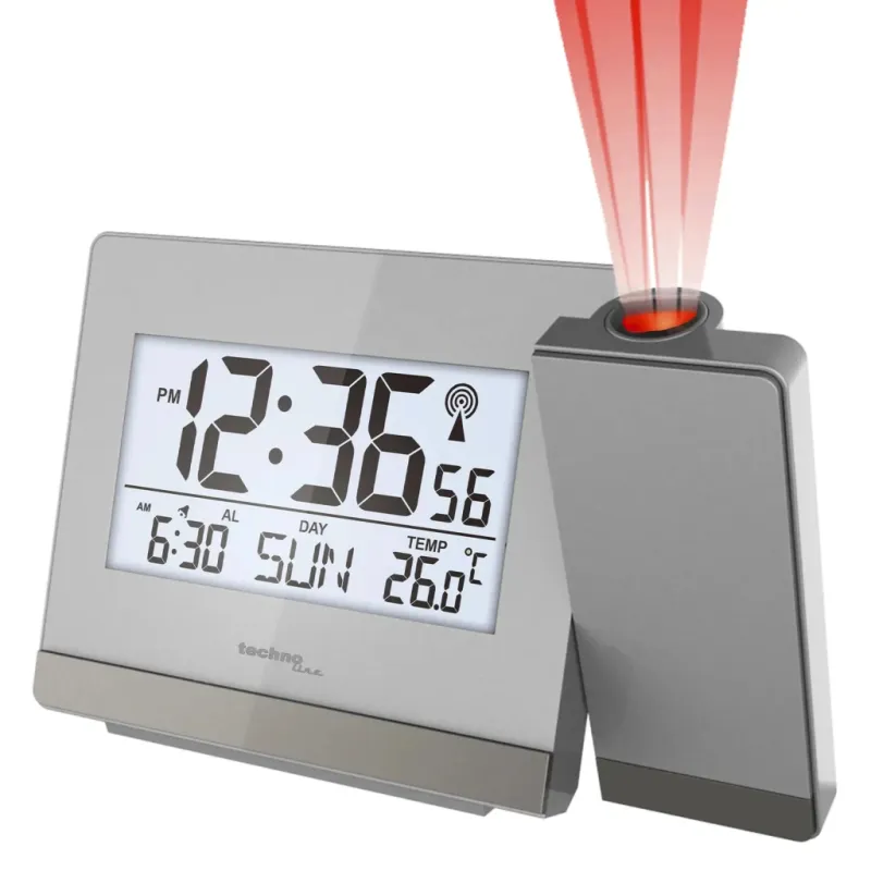 Настільний годинник Technoline WT538 проекційний Silver/Anthracite (DAS301198)