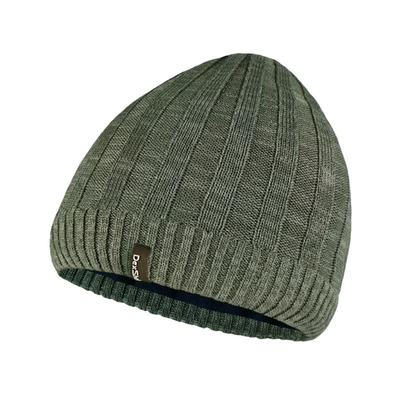 Водонепроникна шапка Dexshell Heathered Rib Knit Beanie Onesize 56-58 см хакі (DH32405SSN)