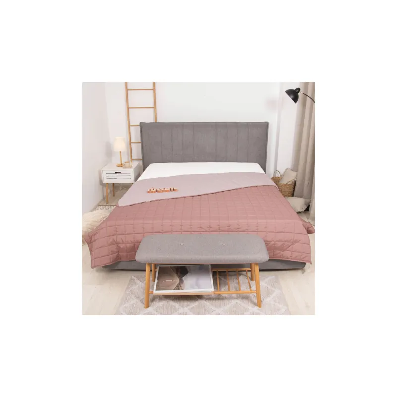 Покривало Viluta стьобане двустороннє Дует Рожевий кварц 140х210 (duet_rkvarc_210x140)