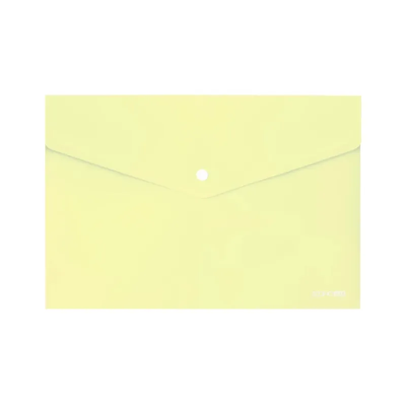 Папка - конверт Economix А4 180 мкм, непрозрачная, пастельная желтая (E31301-85)