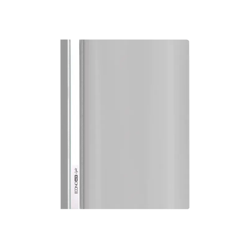 Папка-швидкозшивач Economix А4 Light без перфорації, сіра (E38503-10)
