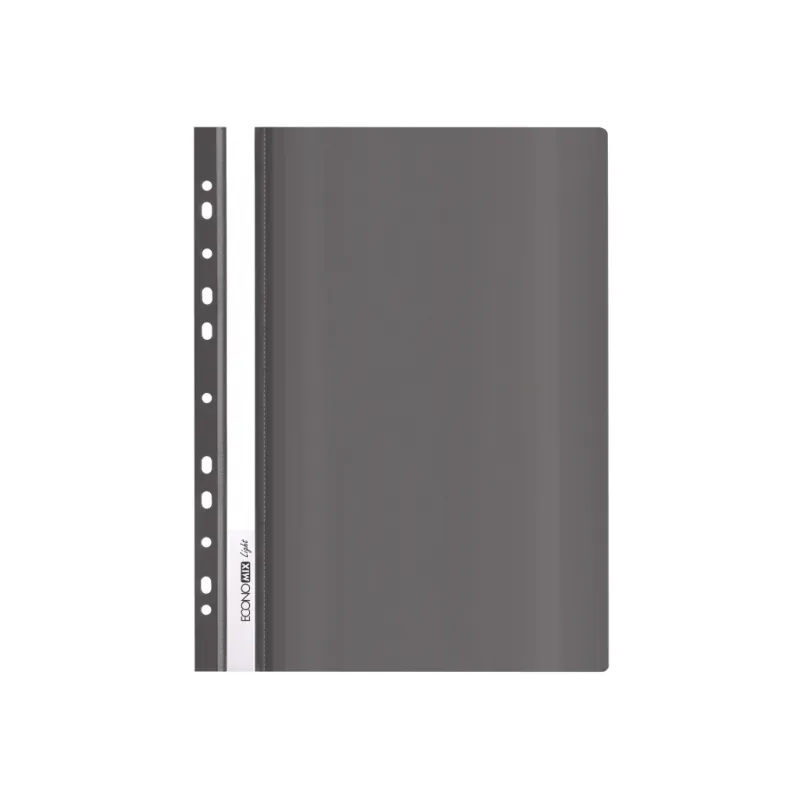 Папка-швидкозшивач Economix А4 Light з перфорацією, чорна (E38504-01)