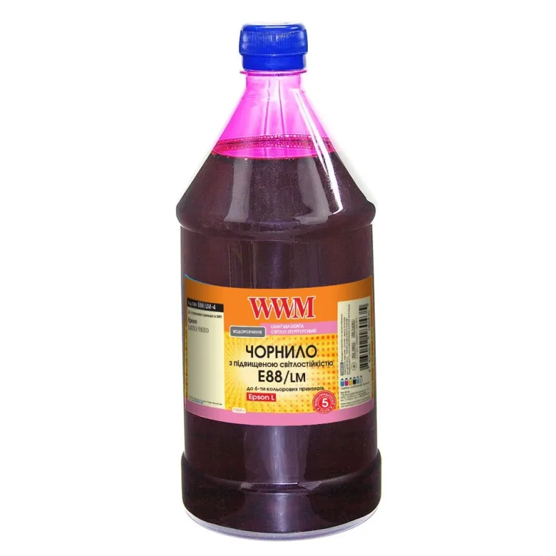 Чорнило WWM Epson L8050/L18050 1000г Light Magenta, water-soluble (E88/LM-4)