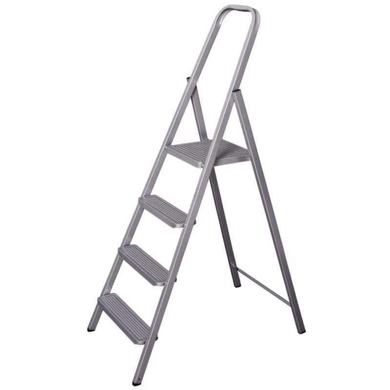 Лестница Eurogold сварная 4-х ступенчатая GREY, 156х49х9см, Арт.214 (ЕГ-214 GREY)