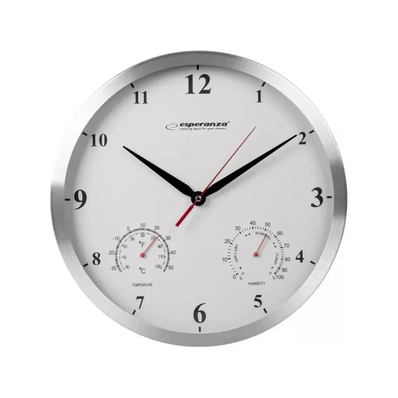 Настінний годинник Esperanza Wall Clock Washington 30 см White (EHC008W)