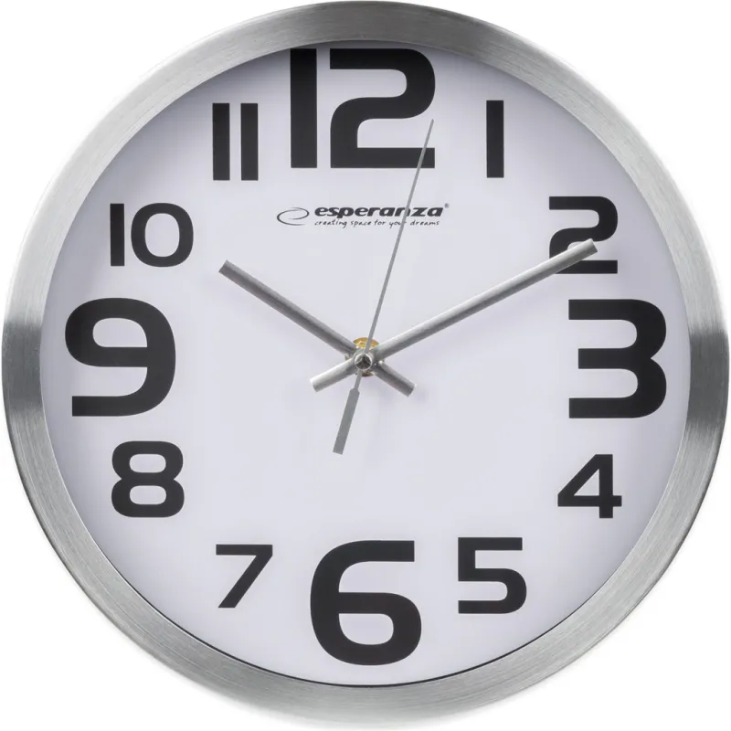 Настенные часы Esperanza Wall Clock Zurich 25 см White (EHC013W)