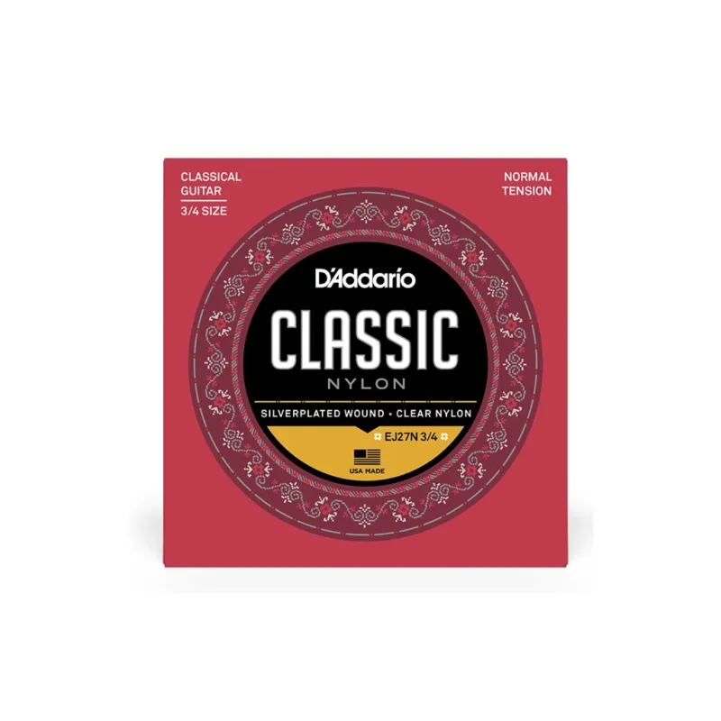 Струни для гітари D'Addario Student Classics Normal Tension 3/4 (EJ27N 3/4)