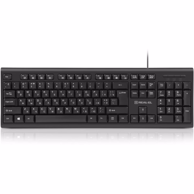 Клавиатура REAL-EL RK-507 USB Black (EL123100050)