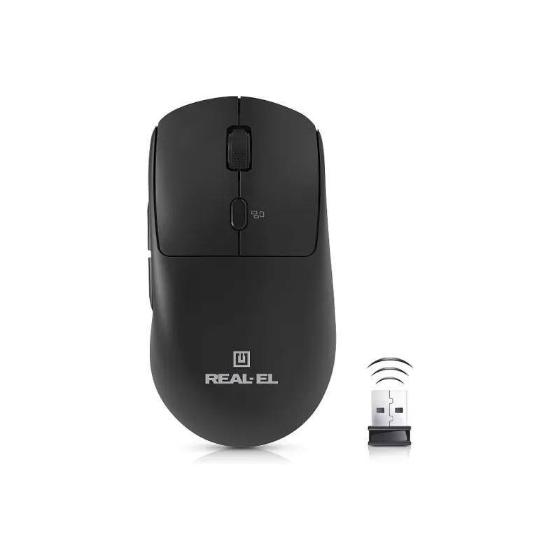Мишка REAL-EL RM-355W Wireless Black (EL123200054)