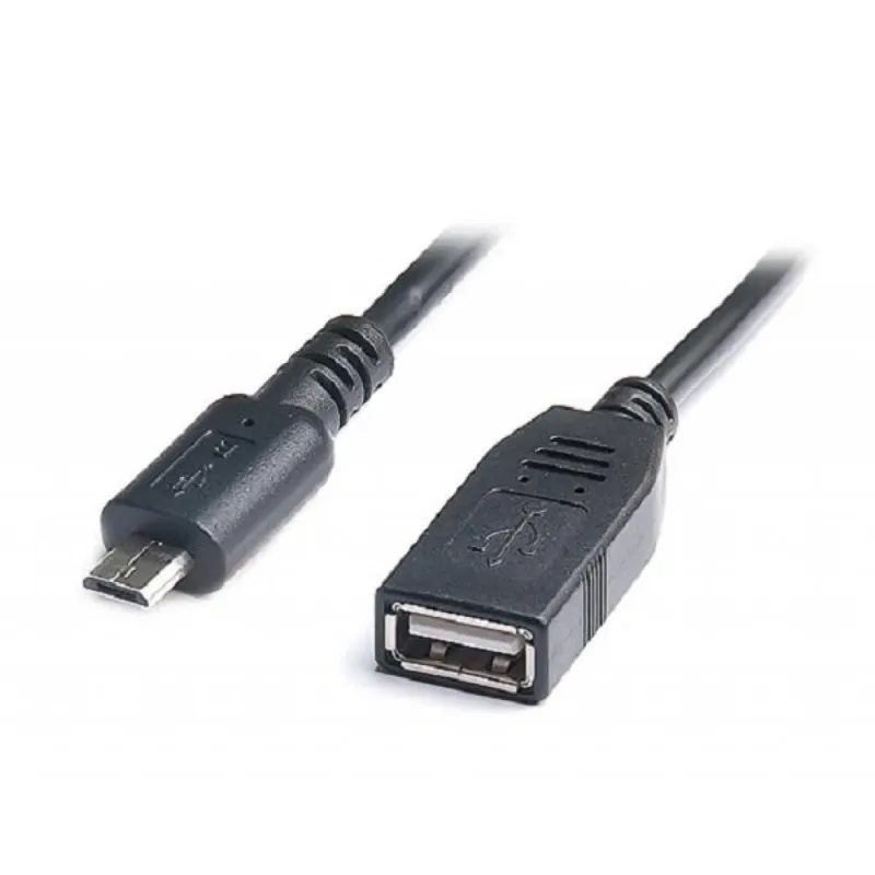 Перехідник OTG USB 2.0 AF to Micro 5P 0.1m REAL-EL (EL123500014)