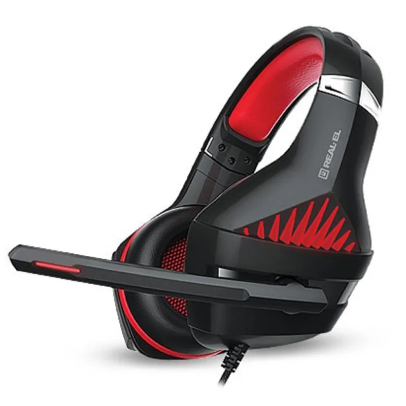 Наушники REAL-EL GDX-7600 Black/Red (EL124100028)