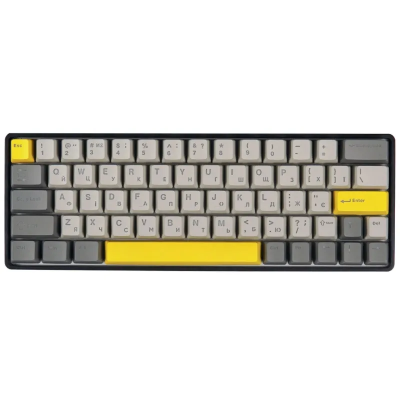 Клавіатура Epomaker EP64 60 Mulan Switch Hot-Swap RGB Wireless/Bluetooth/USB UA Black (EP64-B-M)