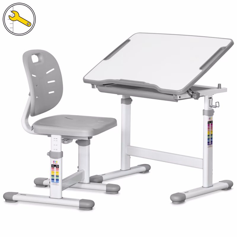 Парта со стулом Evo-kids Ergo Grey (Evo-05 Ergo G)