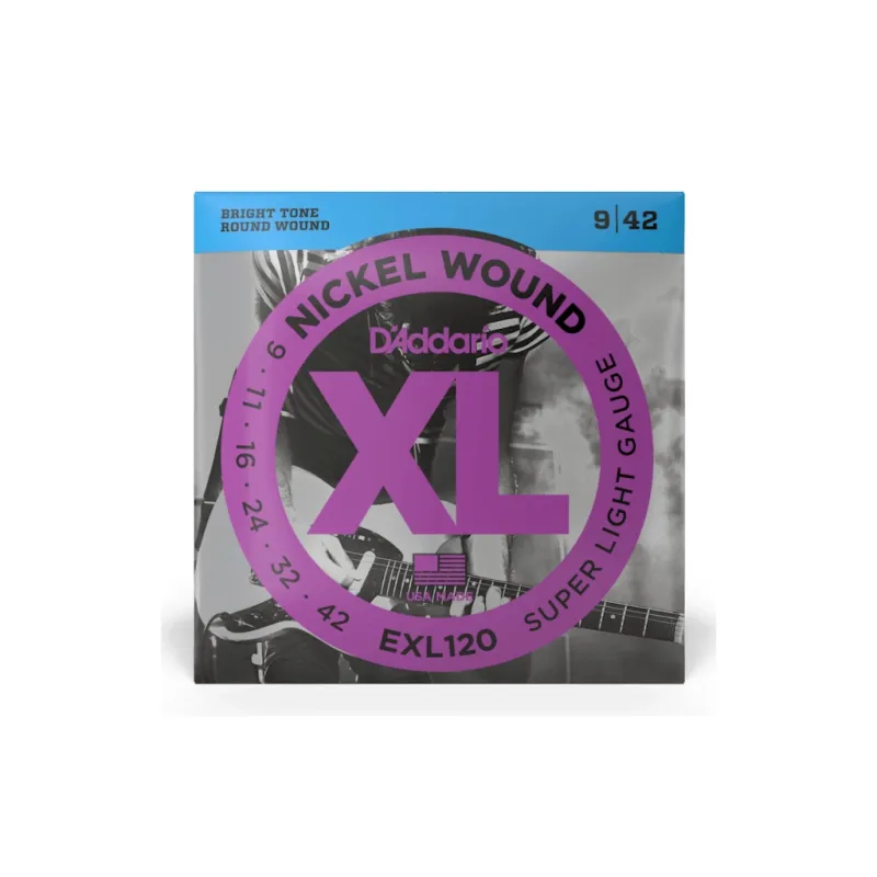 Струни для гітари D'Addario XL Nickel Wound Super Light (09-42) (EXL120)