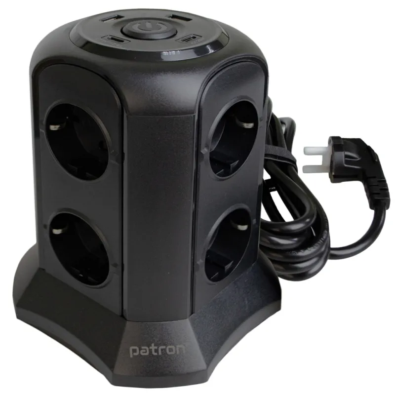 Мережевий фільтр живлення Patron SP-1683-USBT (EXT-PN-SP-1683-USBT)