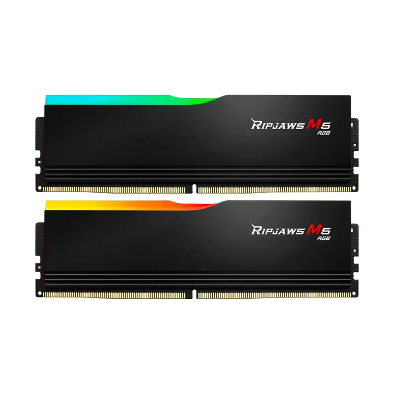 Модуль пам'яті для комп'ютера DDR5 64GB (2x32GB) 6400 MHz Ripjaws M5 RGB Matte Black G.Skill (F5-6400J3239G32GX2-RM5RK)