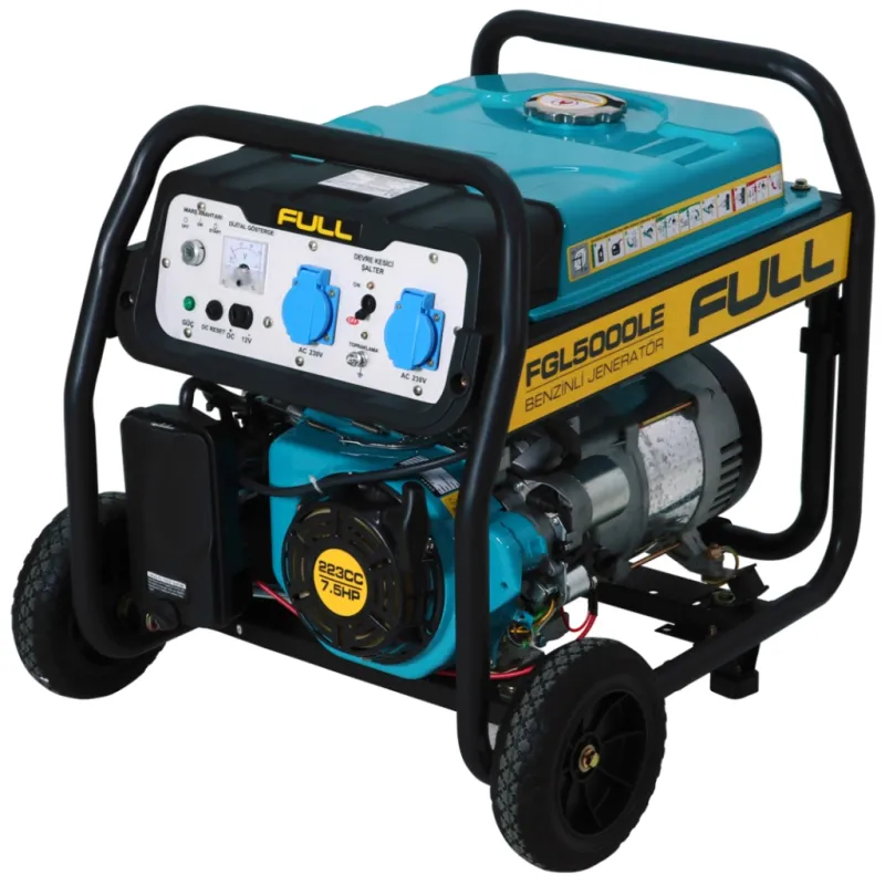 Генератор FULL FGL 5000LE, 50Hz, 4.75kVA/3.8kW, бак 28л, ручний/стартер (FGL 5000LE)