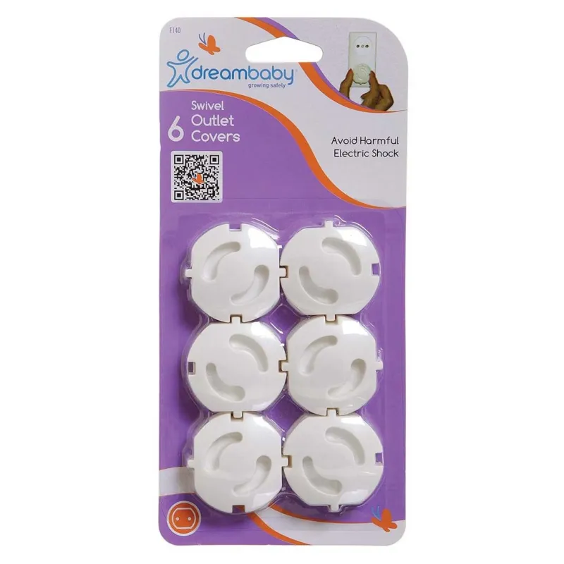 Заглушка для розетки DreamBaby большая EURO 6 шт (G140)