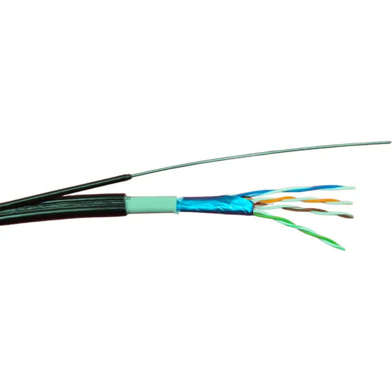 Кабель мережевий GEAR FTP 305м, cat.5e, CCA, 4*2*0,51, PVC+PE, outdoor, steel wire (GEC-FTPCCAOUTSC051305)