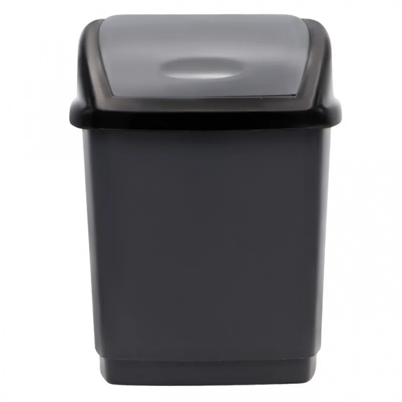 Контейнер для сміття Горизонт Домік Металік 5 л (гор-02035/металік)