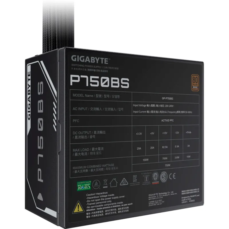 Блок живлення GIGABYTE 750W (GP-P750BS)