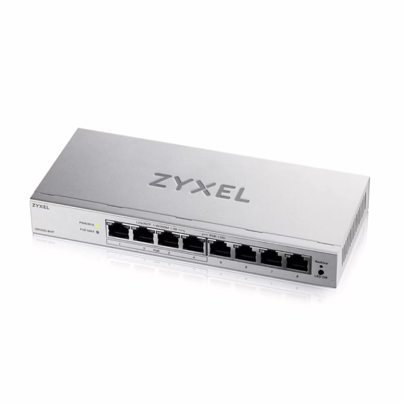 Комутатор мережевий ZyXel GS1200-8HP v3 (GS1200-8HPV3-EU0101F)