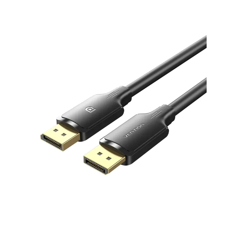 Кабель мультимедійний DisplayPort M to DisplayPort M 1.0m 4K black Vention (HAKBF)