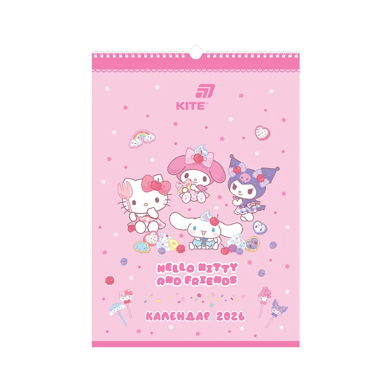 Календар Kite планер настінний Hello Kitty 2026 рік (HK26-440)