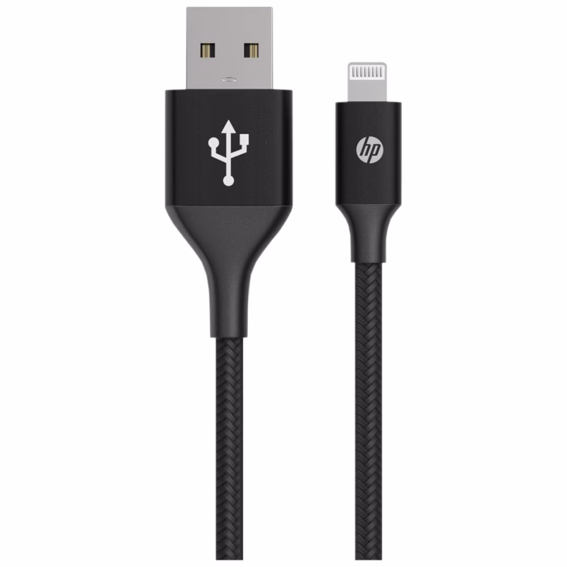 Дата кабель USB 2.0 AM to Lightning 1.0m 2.4A MFI HP (HP_DHC-MF100-1m)