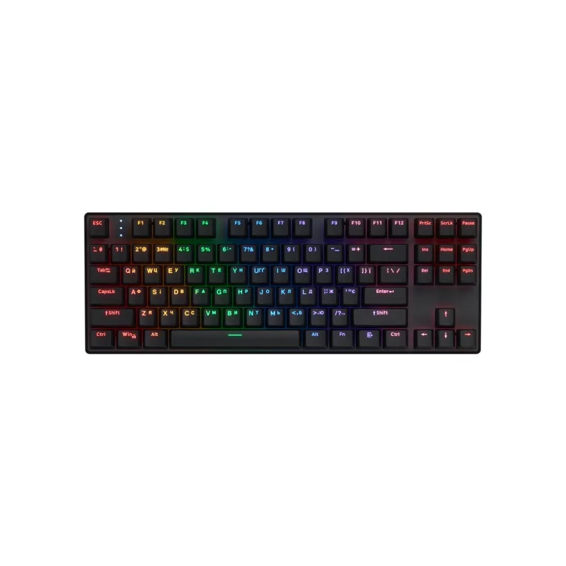 Клавіатура Hator Icefall Mecha TKL Rainbow Wireless/USB Black (HTK287UA)