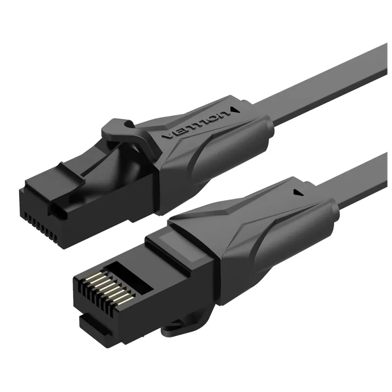 Патч-корд 0.75м, UTP cat 6 RJ-45 black Vention (IBABE)