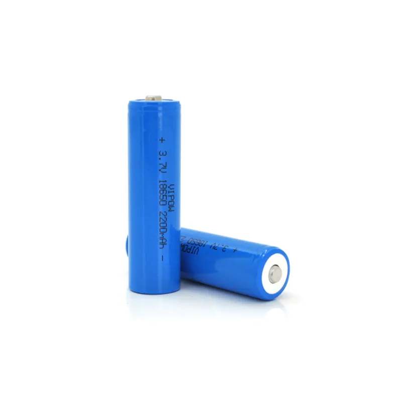 Аккумулятор 18650 2200mAh, TipTop, 3.7V, Blue Vipow (ICR18650-2200mAhTT)