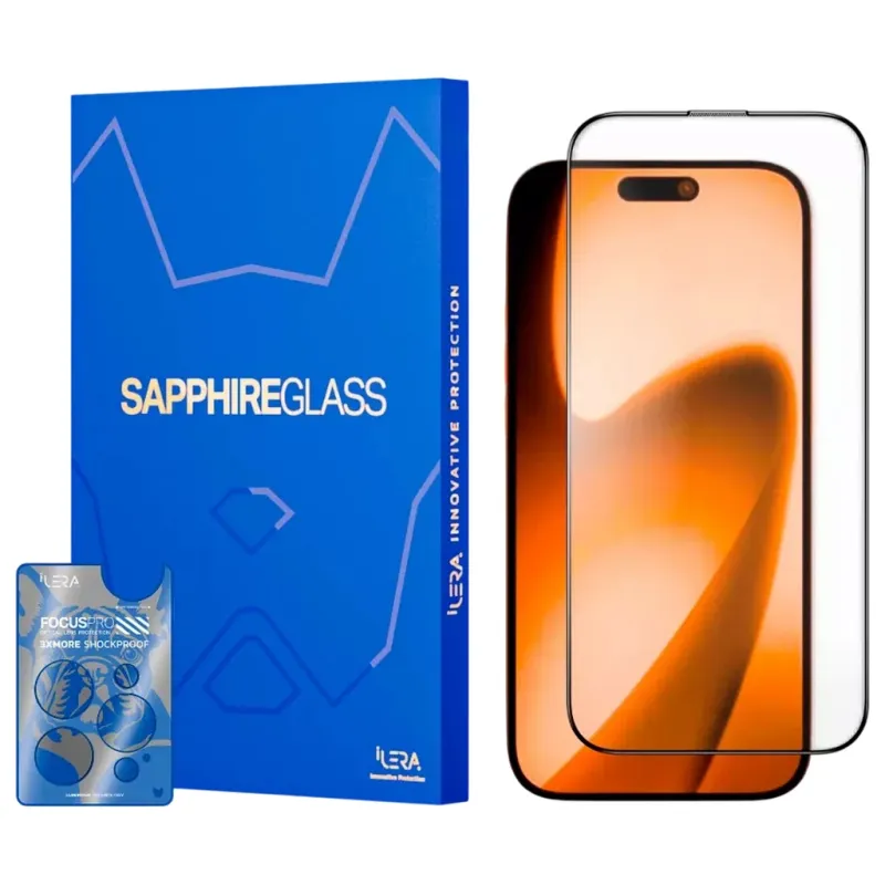 Стекло защитное iLera Sapphire Ultra Glass 2.0 iPhone 17 (ILSPDLPL17)
