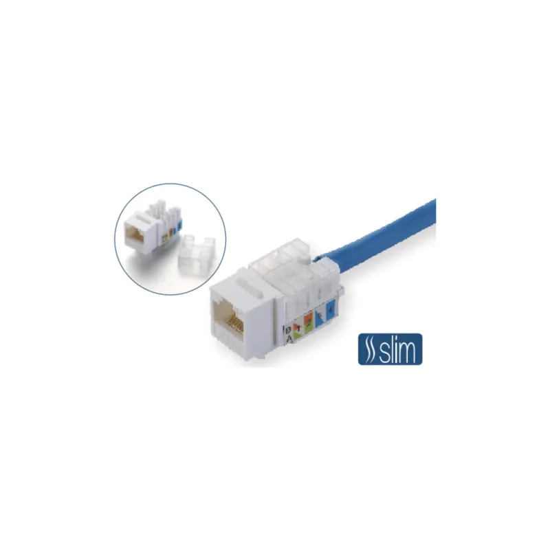 Модуль Keystone RJ45 UTP кат. 6, Slim, 110 IDC Kingda (KD-KJ2085UC6)