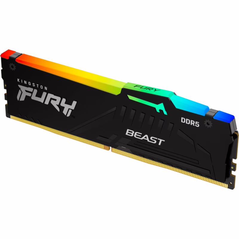 Модуль пам'яті для комп'ютера DDR5 32GB 5600 MHz Beast RGB EXPO Black Kingston Fury (ex.HyperX) (KF556C40BB2A-32)