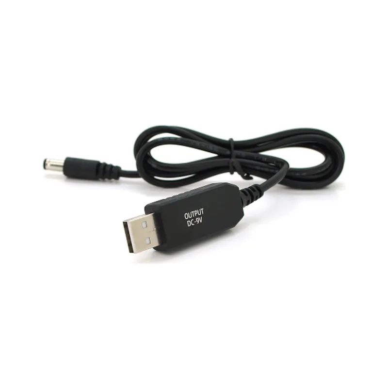 Кабель живлення USB to DC 5.5x2.5mm/(5.5x2.1mm) 9V 1.0m OEM Voltronic (KPFR/5-9)