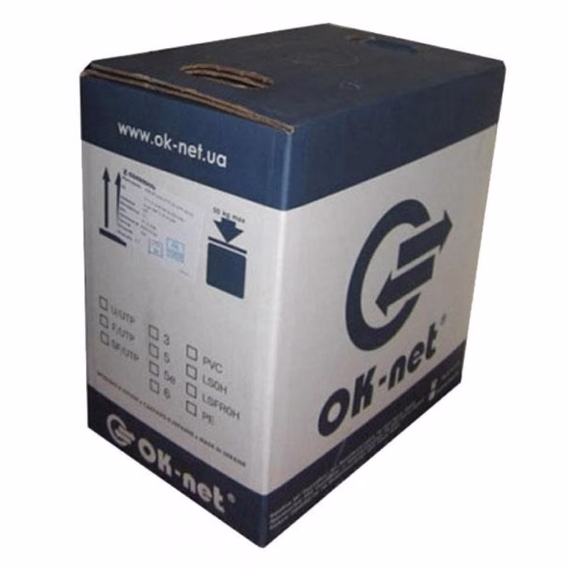 Кабель сетевой OK-Net FTP cat.6 LSOH (F/UTP-cat.6 LSOH) (КПВонг-HFЭ-ВП (250) 4*2*0,57)