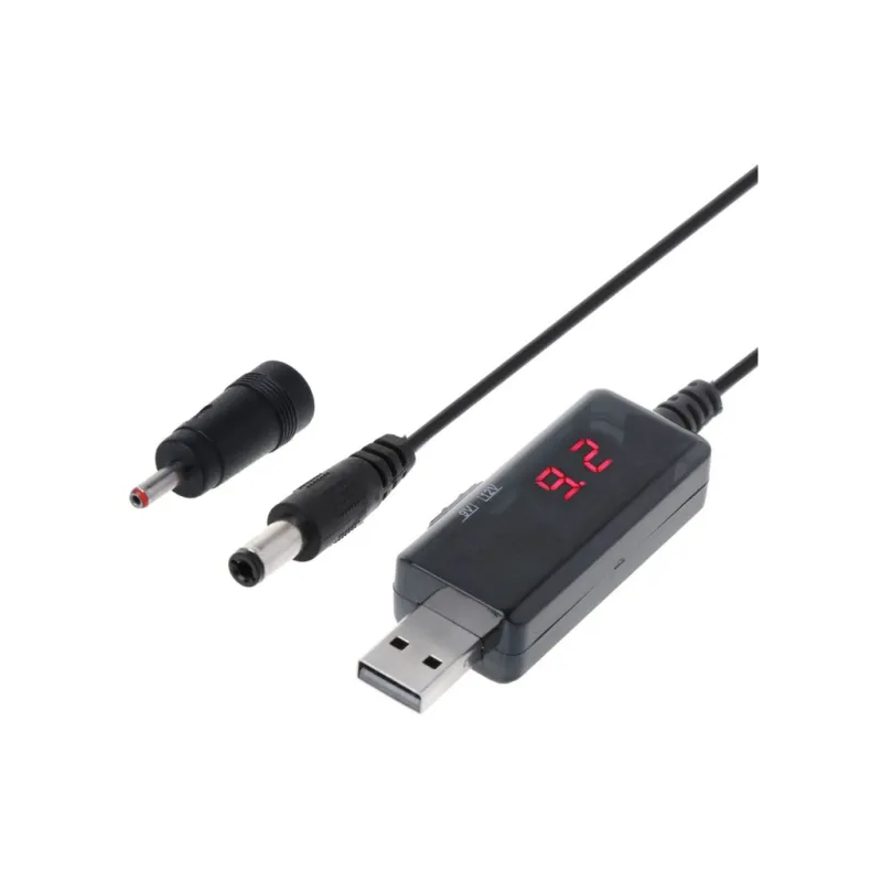 Кабель живлення USB to DC 3.5x1.35mm + 5.5x2.1mm 9V-12V Dynamode (KWS-912V)