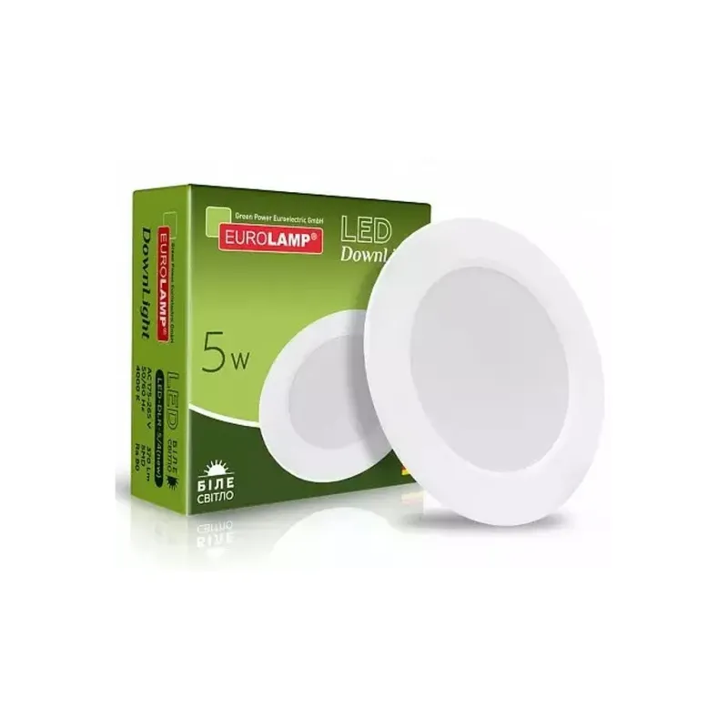 Світильник Eurolamp LED Downlight 5W 370lm 4000K (LED-DLR-5/4(new))