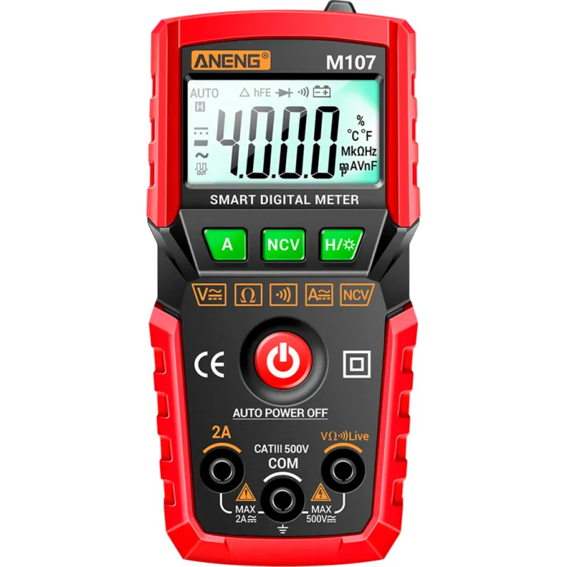 Цифровий мультиметр ANENG M107, V, A, R, C, T (M107)