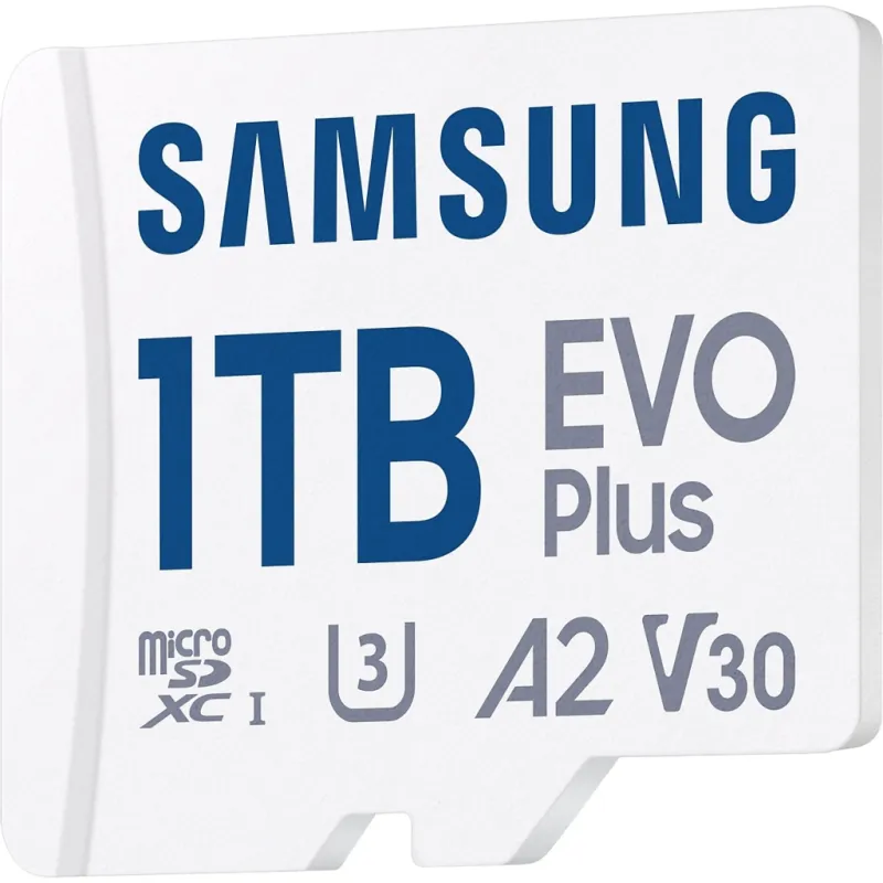Карта пам'яті Samsung 1TB microSDXC Class UHS-I U3 V30 A2 EVO Plus + SD Adapter (MB-MC1T0SA/EU)