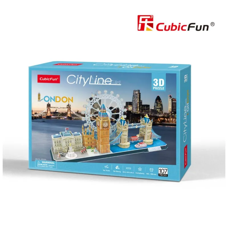 Пазл Cubic Fun Тривимірний пазл CityLine London (MC253h)