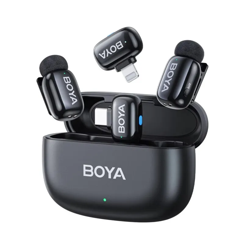 Микрофон Boya mini-12 Type-C/Lightning Black (mini-12)