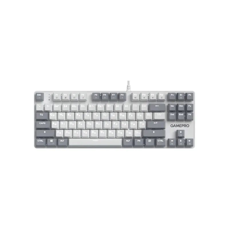 Клавіатура GamePro Genesis Metallic MK110W Outemu Red Switch USB UA White (MK110W)