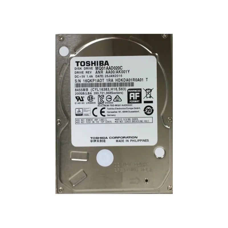Жорсткий диск для ноутбука 2.5" 200GB Toshiba (MQ01AAD020C)